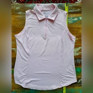 G Lifestyle Sleeveless Zip Polo L